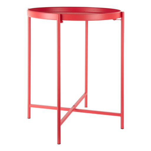 Măsuță auxiliară rotundă din metal ø 40 cm Meseta – Leitmotiv