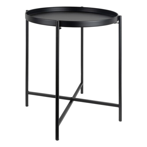 Măsuță auxiliară rotundă din metal ø 40 cm Meseta – Leitmotiv