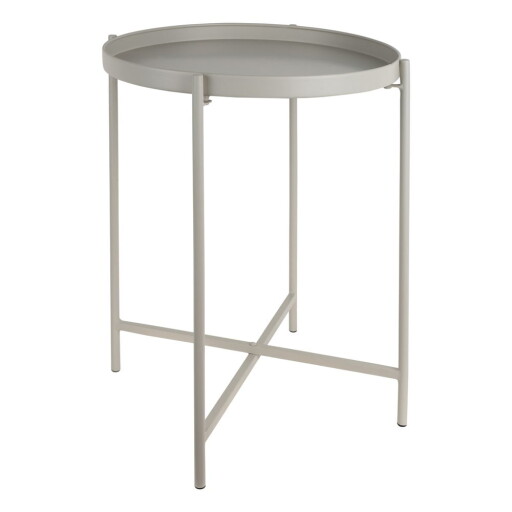 Măsuță auxiliară rotundă din metal ø 40 cm Meseta – Leitmotiv