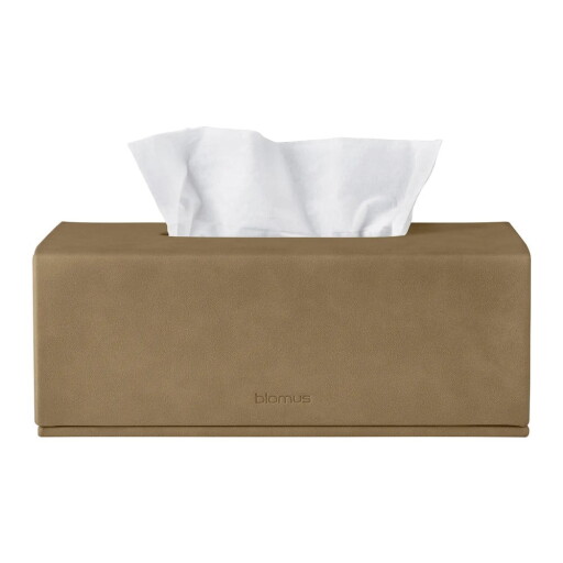 Cutie pentru șervețele din piele artificială Sahla – Blomus