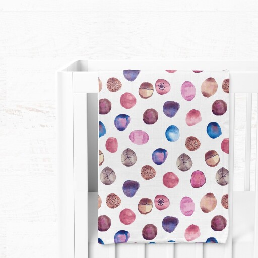 Patura bebelusi, L&#039;essentiel Maison, Shells, Galben / Albastru / Portocaliu