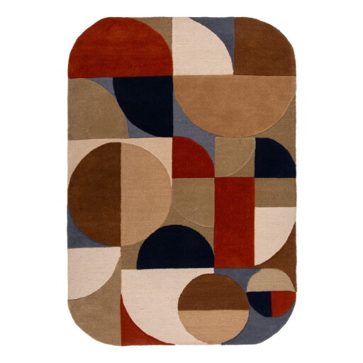 Covor în nuanțe teracotă, țesut manual din lână 200x290 cm Mia Arch – Flair Rugs