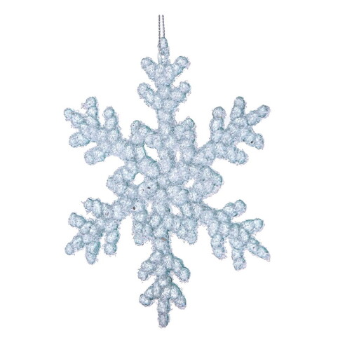 Ornament de Crăciun din sticlă ø 6 cm Snowflake – Dakls