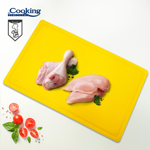 Tocator HACCP GN1/1, Cooking by Heinner, 53x32.5x2 cm, polietilena (LPDE), galben
