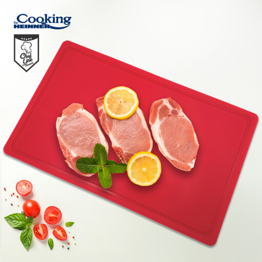 Tocator HACCP GN1/1, Cooking by Heinner, 53x32.5x2 cm, polietilena (LPDE), rosu