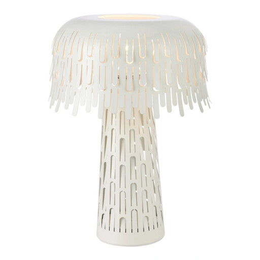 Veioză albă cu abajur din metal (înălțime 38 cm) Verbera – Markslöjd