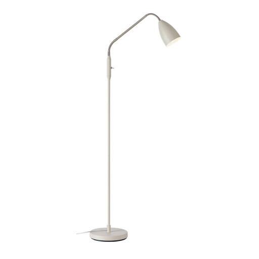 Lampadar bej LED cu intensitate reglabilă cu abajur din metal (înălțime 140 cm) Patro – Markslöjd
