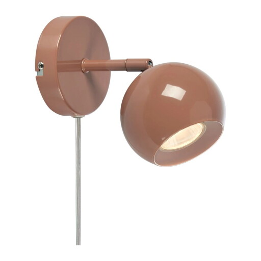 Aplică de perete maro cu alimentare la priză Pop – Markslöjd