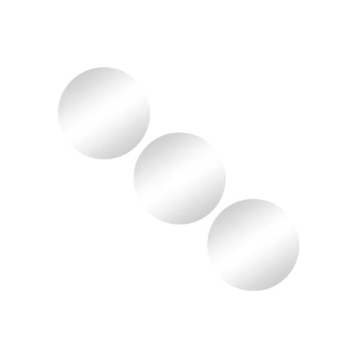 Oglinzi 3 buc. de perete ø 15 cm – MSV