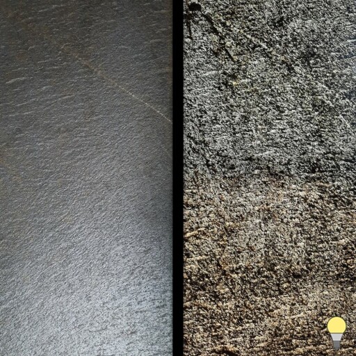 Ardezie Flexibila Translucida SKIN 2mm  - Black Star Gold, 185 x 61 cm | Iluminare Ambientala, Interior & Exterior