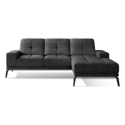 Colțar negru (cu colț pe partea dreaptă/cu șezlong) Torrense – ELTAP