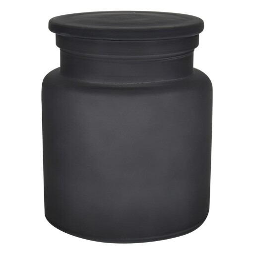 Organizator de baie gri închis pentru dischete demachiante, din sticlă Yoko – Spirella