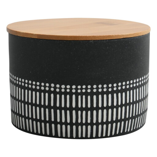 Organizator de baie negru pentru dischete demachiante, din polirășină Yuma – Spirella