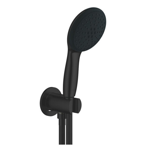 Set de dus Grohe Tempesta 110 II cu para cu 2 jeturi  agatatoare cu conector FixFit si furtun 150cm  matte black