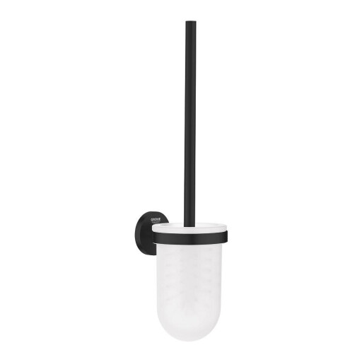 Perie wc su suport de perete Grohe Essentials matte black