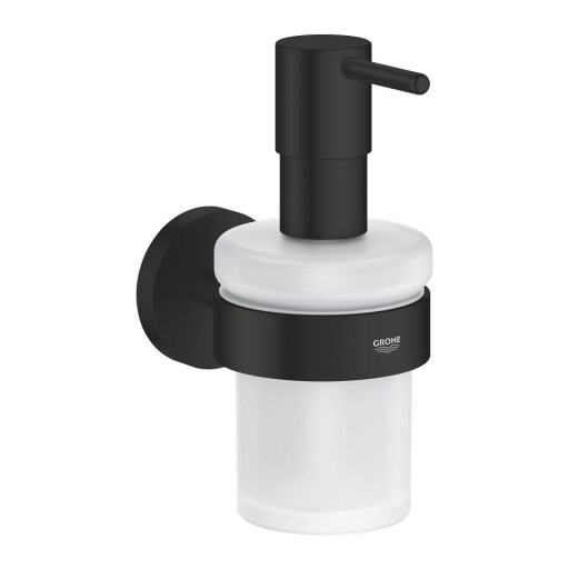 Dozator sapun cu suport de perete Grohe Essentials matte black