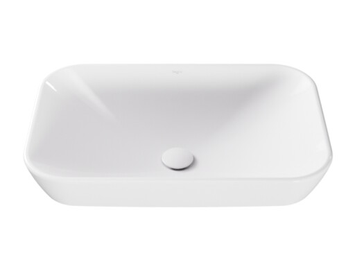 Lavoar Besco Verga Cera-Line 51.5x34cm  montare in blat  fara orificiu baterie  fara preaplin  alb