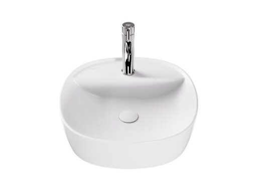 Lavoar Besco Anes Cera-Line 40x40cm  montare pe blat  alb