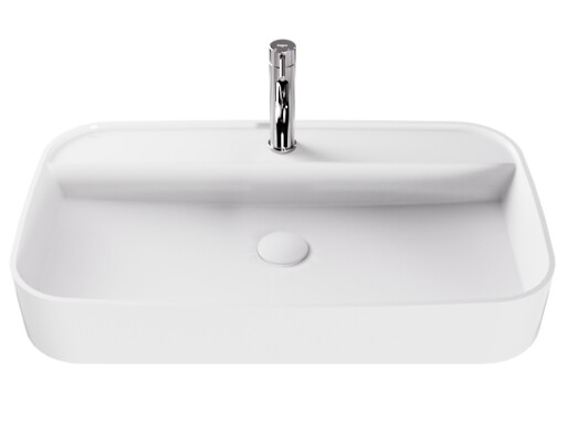 Lavoar Besco Assos Cera-Line 70x40cm  fara preaplin  alb