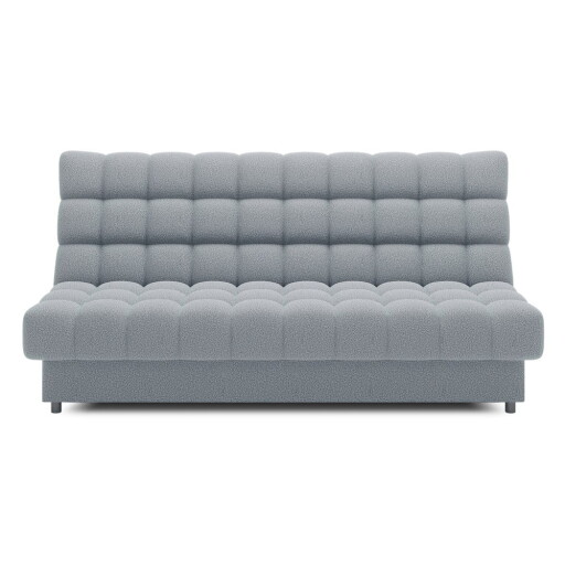 Canapea gri extensibilă/cu spațiu de depozitare cu tapițerie din țesătură bouclé 197 cm Clareta – ELTAP