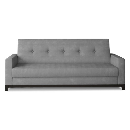 Canapea gri deschis extensibilă/cu spațiu de depozitare cu tapițerie din catifea 216 cm Selene – ELTAP