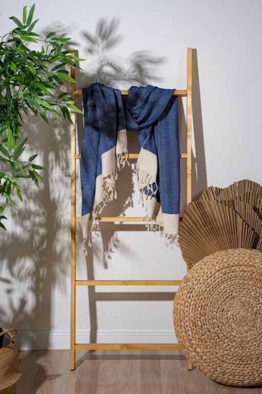 Prosop de plaja, L&#039;essentiel Maison, Baliksirti, Albastru