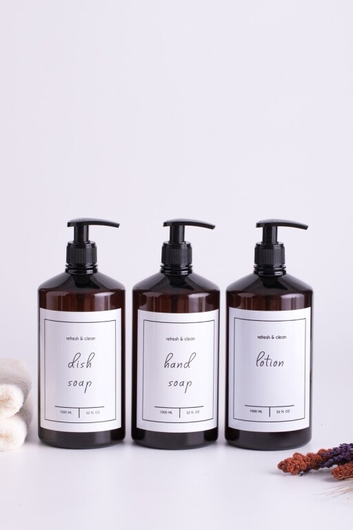 Set dozator de sapun, L&#039;essentiel Maison, Troveapb, Chihlimbar