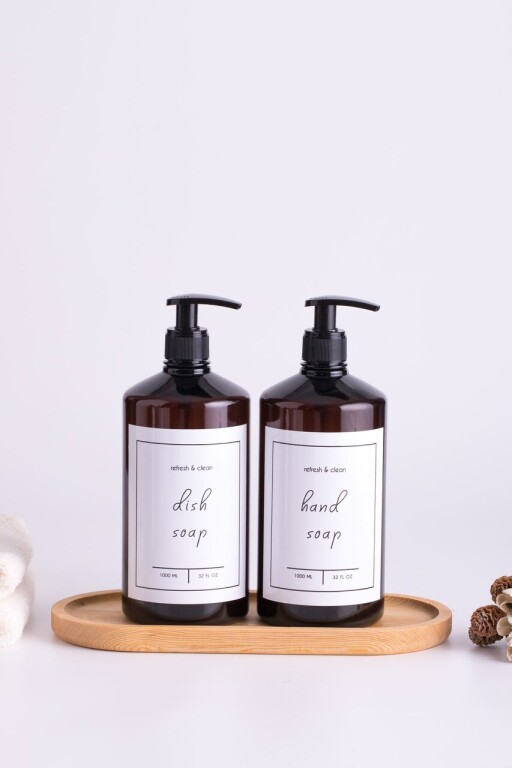 Set dozator de sapun, L&#039;essentiel Maison, Troveas1, Chihlimbar