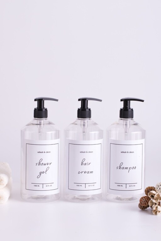 Set dozator de sapun, L&#039;essentiel Maison, Troveşpd, Transparent