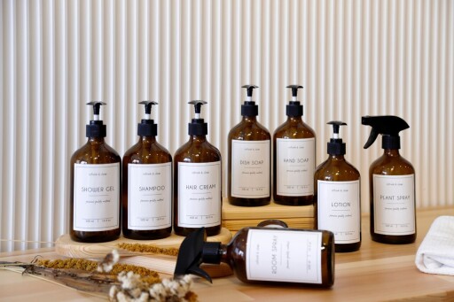 Set dozator de sapun, L&#039;essentiel Maison, Troveacset, Chihlimbar