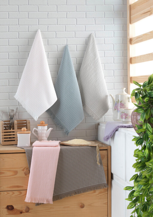 Set prosoape, Şaheser, Coco, Bumbac, Alb / Verde / Pulbere / Maro / Bej