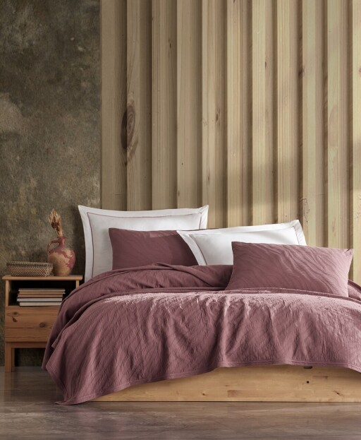 Set cuvertura de pat dubla 3 piese, L&#039;essentiel Maison, Zebra, Mov