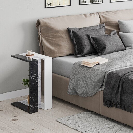 Masuta, Homitis, Muju, 30x57x40 cm, PAL, Alb