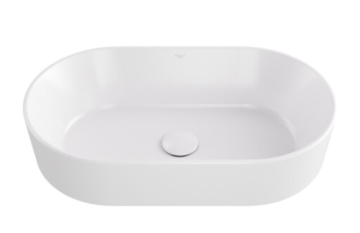 Lavoar tip bol Besco Lova Cera-Line 53x31.5cm  fara orificiu baterie  fara preaplin  alb