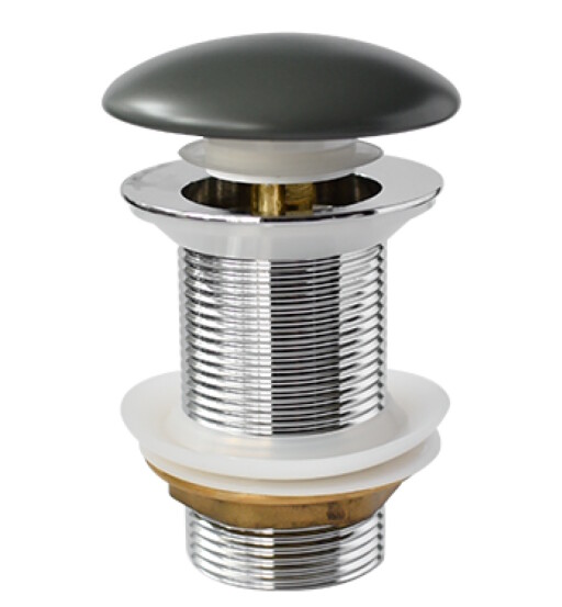 Ventil click-clack pentru lavoar Besco  gri mat