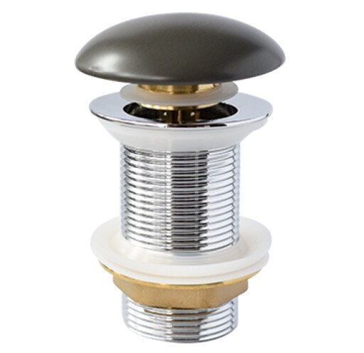 Ventil click-clack pentru lavoar Besco C-L gri mat