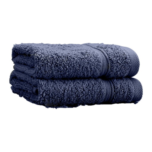 Prosoape albastru-închis 2 buc. din bumbac din frotir 30x30 cm Zero Twist – Catherine Lansfield