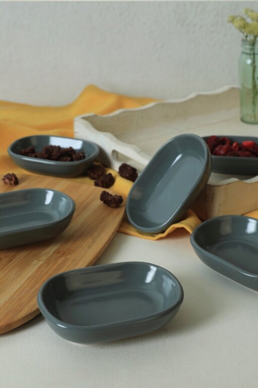 Set boluri pentru aperitive, Keramika, 275KRM2135, Ceramica , Nu absoarbe apa, Verde deschis