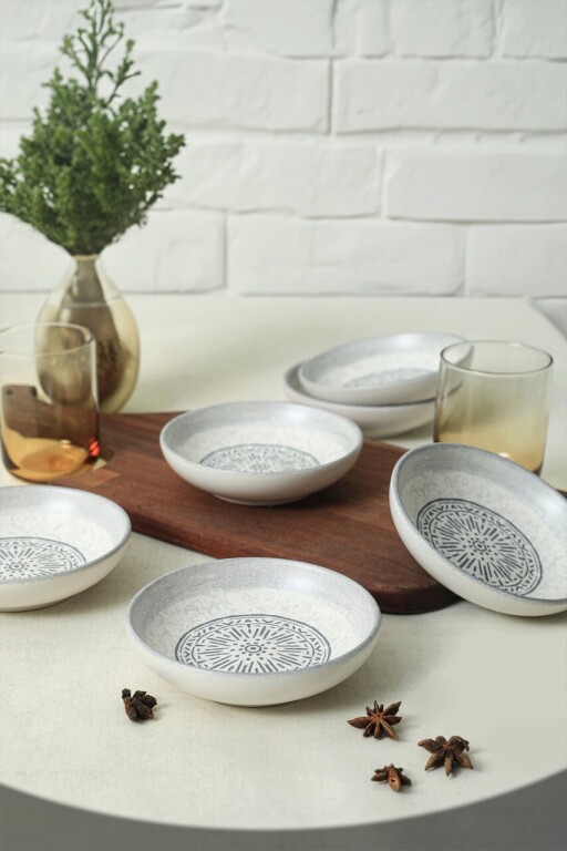 Set boluri pentru sos, Keramika, 275KRM2133, Ceramica , Nu absoarbe apa, Alb mat