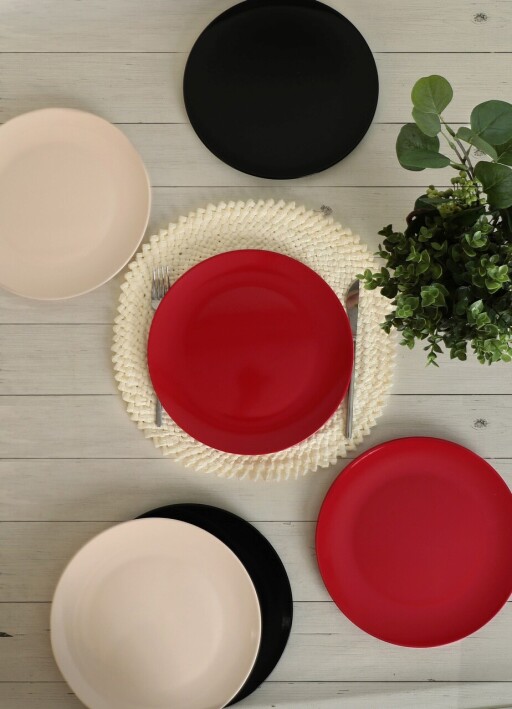 Set platouri servire, Keramika, 275KRM1837, Ceramica , Nu absoarbe apa, Multicolor