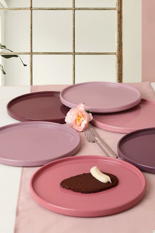 Set platouri servire, Keramika, 275KRM1873, Ceramica , Nu absoarbe apa, Multicolor