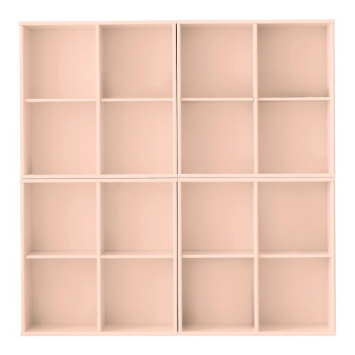 Bibliotecă roz-deschis suspendată 140x140x27 cm Mistral – Hammel Furniture