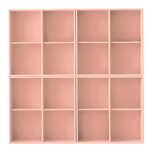 Bibliotecă roz suspendată 140x140x27 cm Mistral – Hammel Furniture