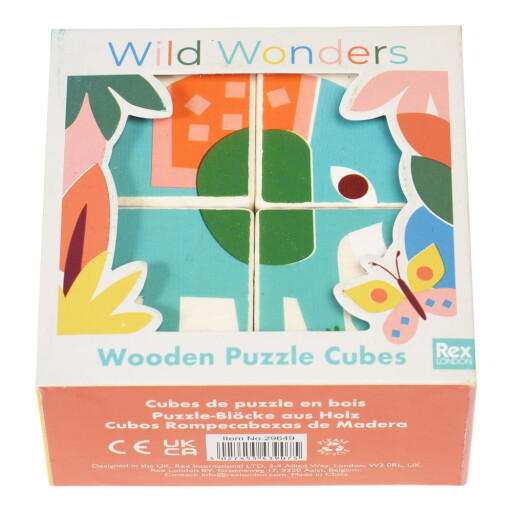 Cuburi din lemn Wild Wonders – Rex London