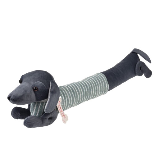 Protecție anti-curent pentru ușă verde-gri 17x76 cm Sausage Dog – Rex London