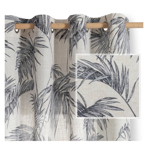 Draperie gri/crem 135x250 cm Palmera – Restilo