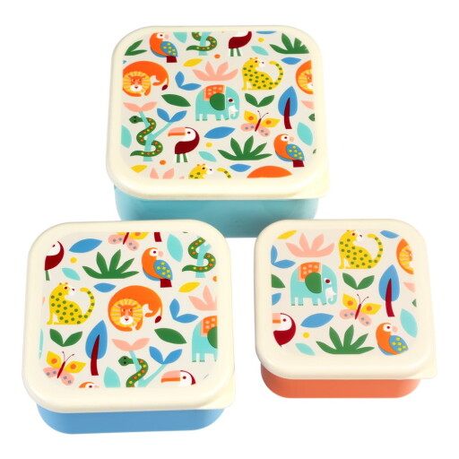 Cutii de gustări pentru copii 3 buc. Wild Wonders – Rex London