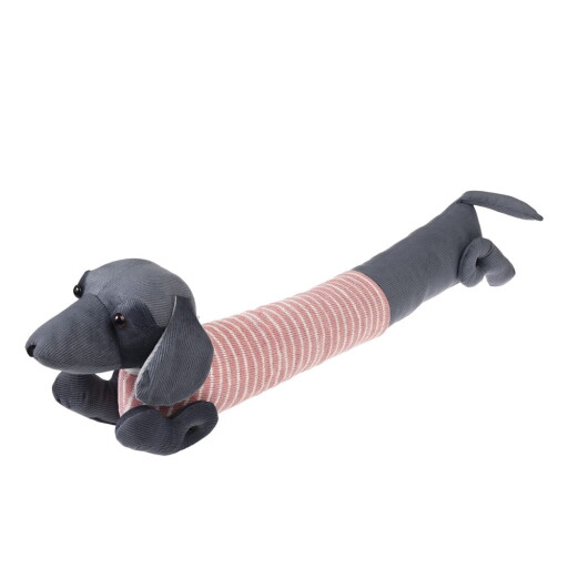 Protecție anti-curent pentru ușă roz-gri 17x76 cm Sausage Dog – Rex London