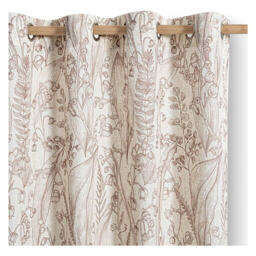 Draperie bej/maro deschis 135x250 cm Selvetia – Restilo