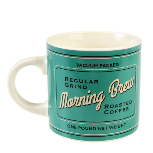Cană crem-turcoaz din ceramică 350 ml Morning Brew – Rex London